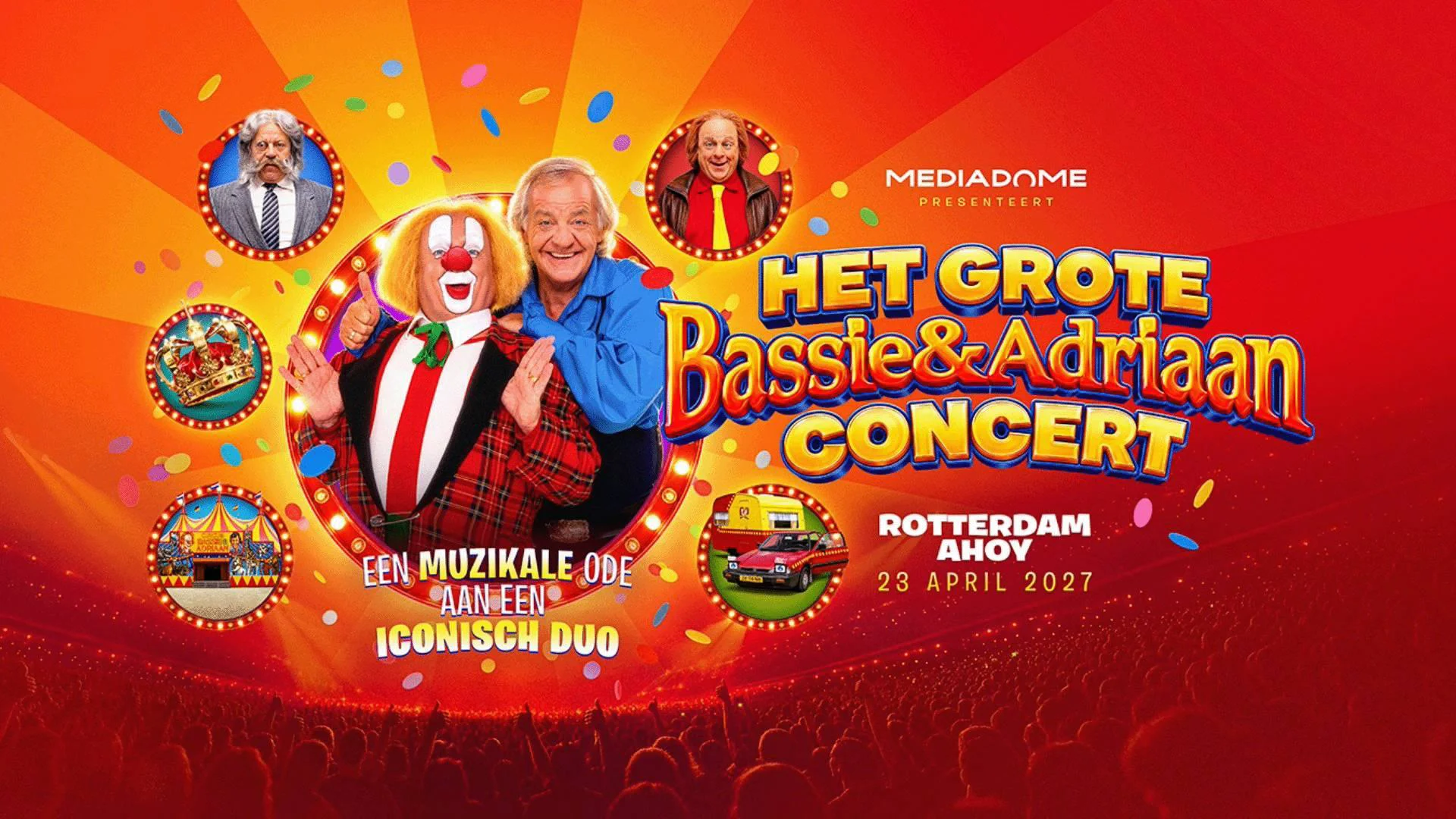 Het Grote Bassie & Adriaan Concert in Rotterdam Ahoy, Rotterdam